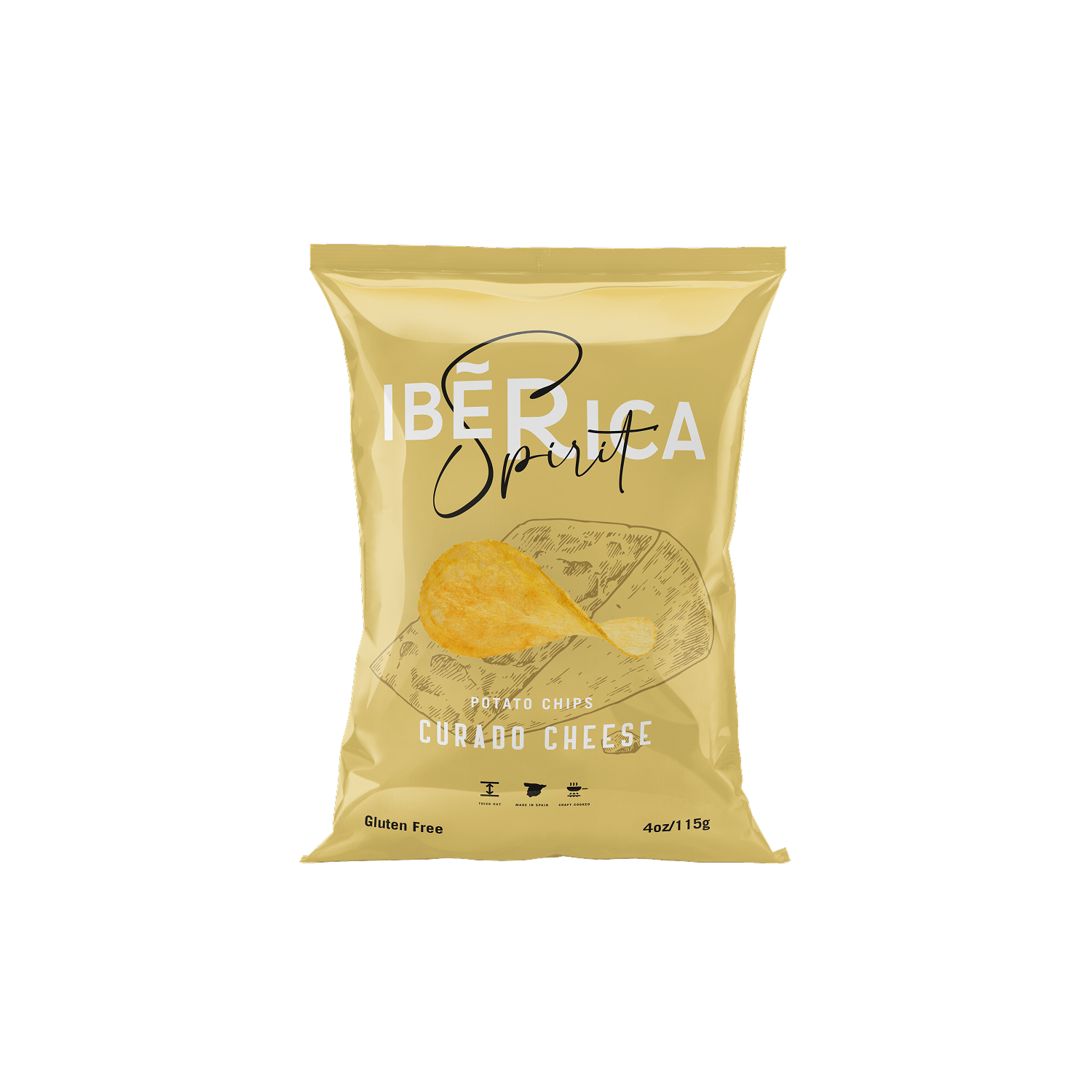 Ibérica Papas Fritas Queso 1 x 115 gr - Chips - Ibérica - 8424842201807 - ExtraVirgen.Store